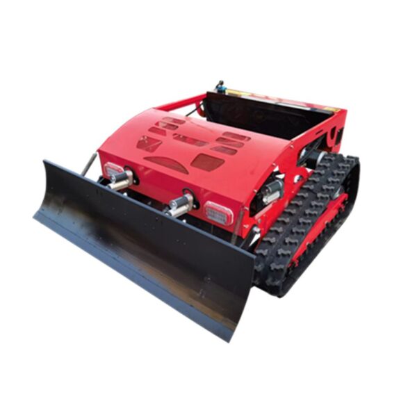 remote mower with snow blade
